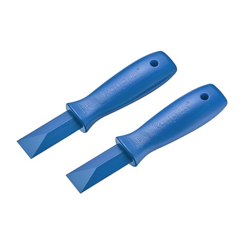 kauplus POM plastic scraper set, 2-piece multitool kit with durable flat scraping edges