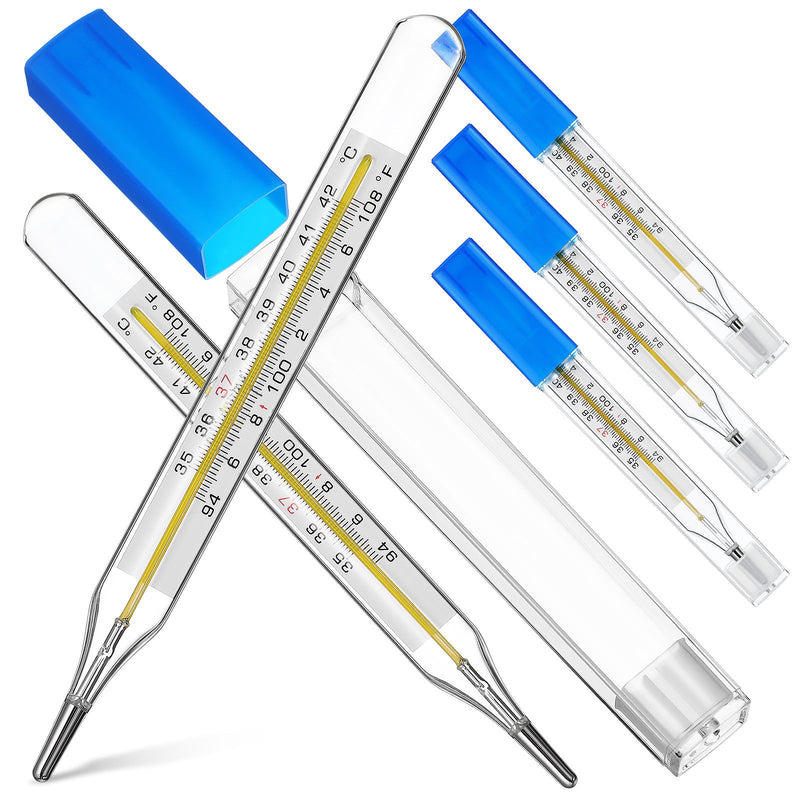 [Australia - AusPower] - Toyvian 5pcs General Use Temperature Testing Tools, Accurate Temperature Measurement for Adults Kids, Dual Scale 