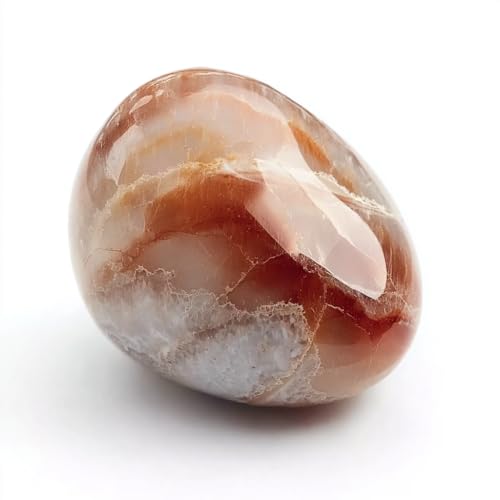 Super Large Polished Gobi Agate Healing Crystal Stone – 1 Pc 1.2" Worry Stone for Anxiety, Pocket Palm Gemstone, Handpicked Natural Tumbled Rock for Meditation, Reiki, Chakra, Home Decor 1.2" - 1 Pack