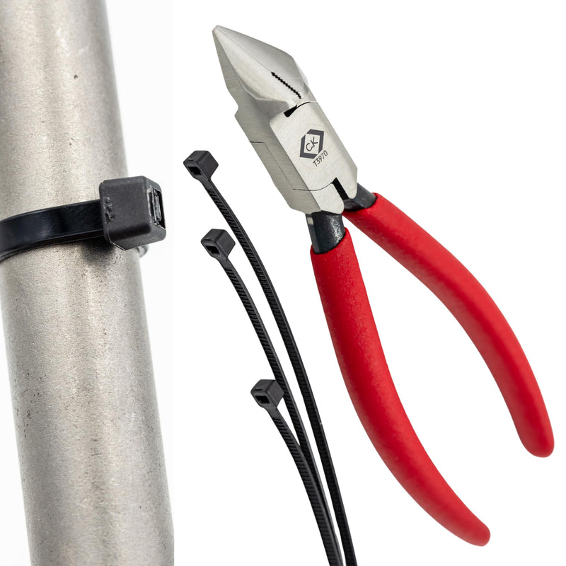 C.K Cable Tie Installation Cutters Plastic Cable Tie Ties Cutter Patented Handle Professional Electricians Cable Tie Installation Cutter CK T3970