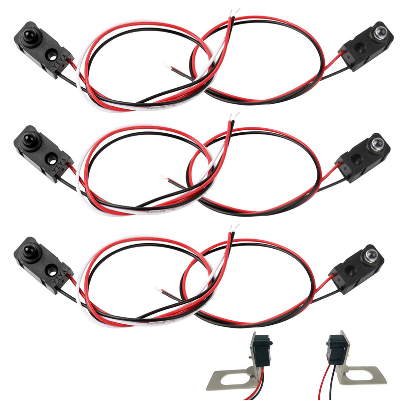 [Australia - AusPower] - 3 Pairs Infrared Break Beam Sensor Switch - Photoelectric Sensor for DIY Electronics, Automation Projects & Industrial Controls, Compact Light Sensor Module for Hobbyists and Engineers 