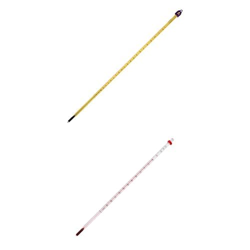 [Australia - AusPower] - SP Bel-Art Bundle of 2 – H-B Easy-Read Thermometer (-10 to 225°C, Total Immersion) + H-B DURAC General Purpose Thermometer (-20 to 150°C, Total Immersion), Environmentally Friendly, Lab Use 