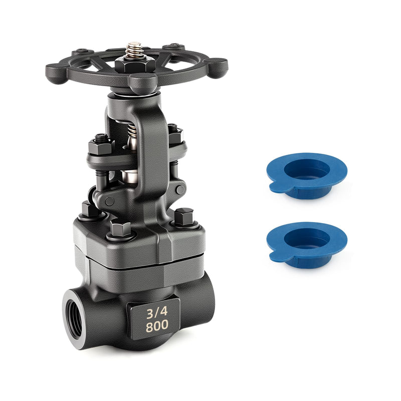 [Australia - AusPower] - TAISHER 1PCS Forging of Carbon Steel Gate Valve, 3/4" NPT Female Rotary Sluice Valve With Wheel Handle, For Water, Oil, Gas 