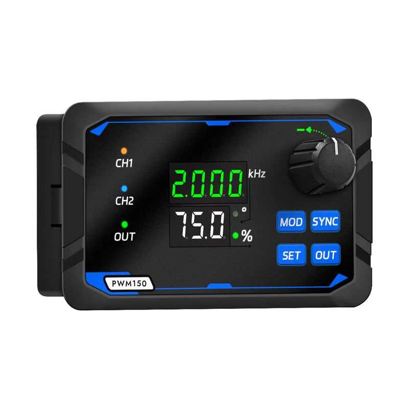 [Australia - AusPower] - Dual-Channel Signal Generator, DC 5-24V 4-20ma Frequency Function Generator 1HZ~100KHZ PWM Pulse Frequency Duty Cycle phasing Motor Driver Speed Controller Adjustable 
