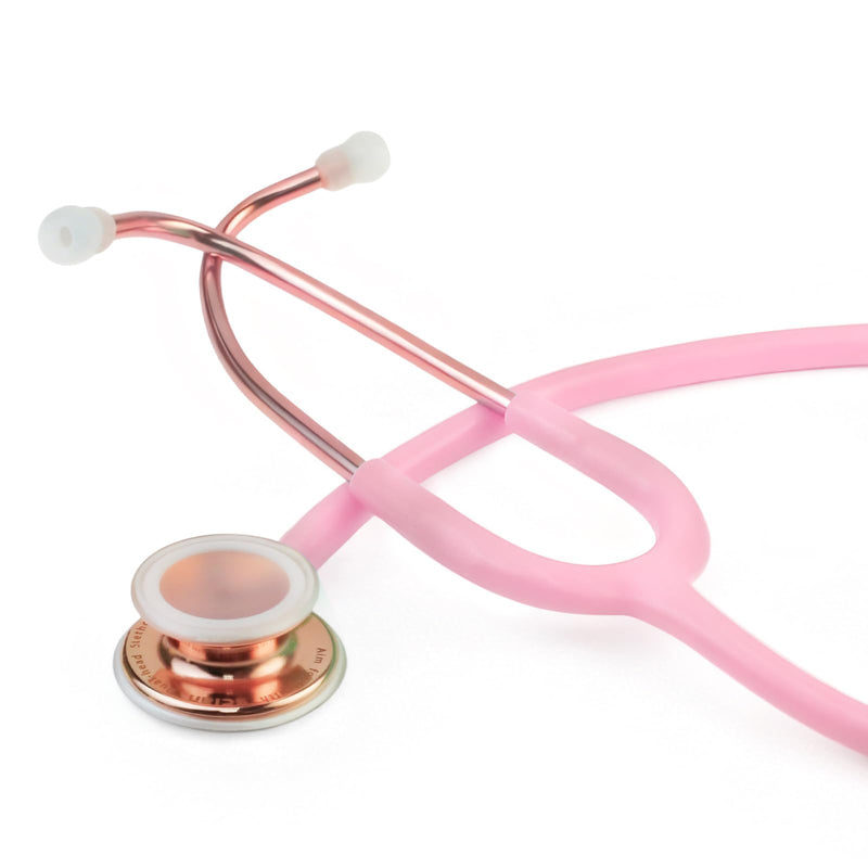SCIAN Double Head Stethoscope for Doctors, Nurses, Students, Children and Adults, Classic Stainless Steel Lightweight Stethoscope with Accessories and Carry Bag (Pink) pink