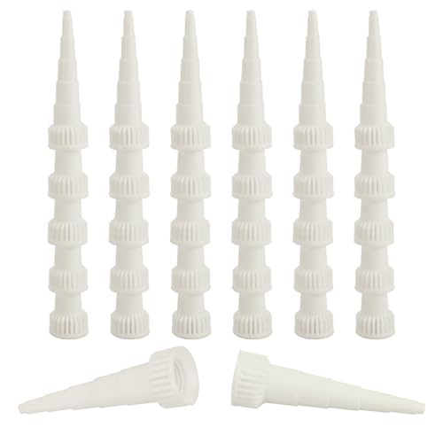 EINGSDFGCH adhesive dispenser tip cap snip replacements, 30-piece glue applicator accessory set