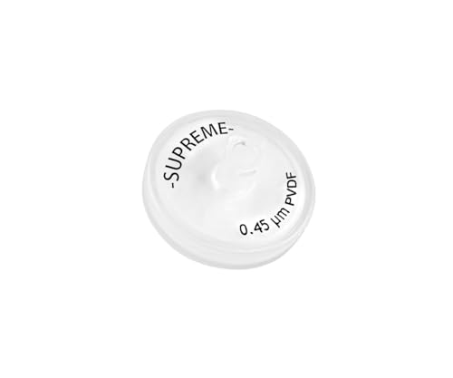 GVS Abluo Supreme multi-layer PVDF syringe filter, 25mm, 0.45µm, 50-pack