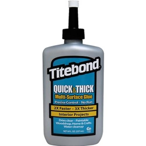 FixtureDisplays Titebond Quick & Thick 8oz multi-surface wood glue bottle, 1-pack