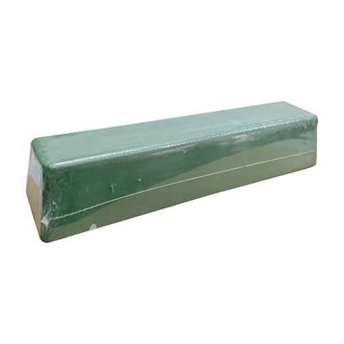 1.1 pound General Green stainless steel polishing buffing compound bar for finishing, 1 piece