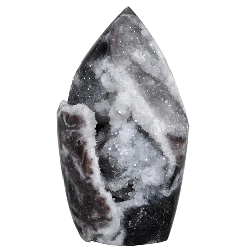Natural Sphalerite Crystal Geode Decor Healing Crystal Cluster Natural Color 0.44-0.66lb(201g-300g)