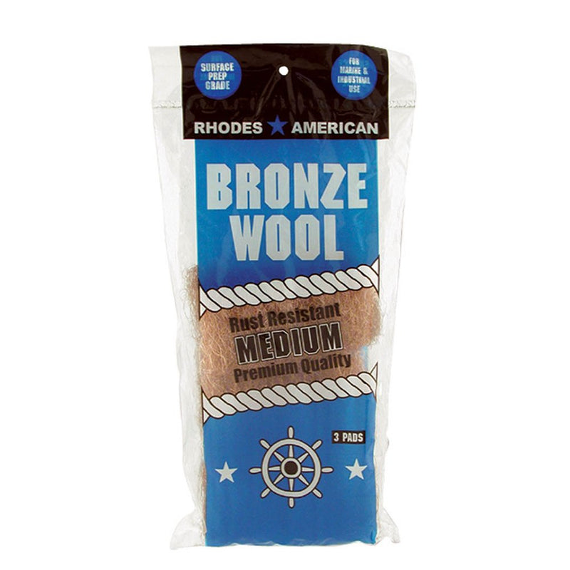 Homax - 33873123019 Medium Grade Bronze Wool, 3 pad (Pack of 6) 3 Pad (Pack of 6) 1-Medium Grade