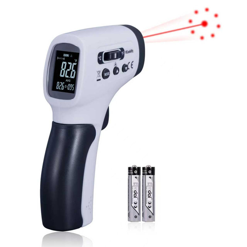 [Australia - AusPower] - Temperature Gun for Meat,Automotive Infrared Thermometer Gun with Ring Laser DS12:1,Digital Thermal Gun with Adjustable Emissivity&High/Low Alarm,-58~1400℉IR Temp Gun for Engine,Brakes&HVAC Gray 