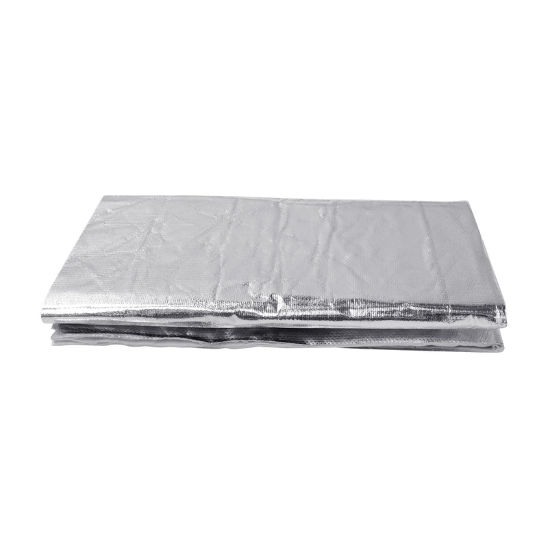 78mil Self-Adhesive 11.6" x 24" Aluminum Foil Heat Shield Mat High Temperature Insulation Heat Reflective Pad 2300℉ Ceramic Fiber Barrier Thermal Material 78mil-11.6" x 24"