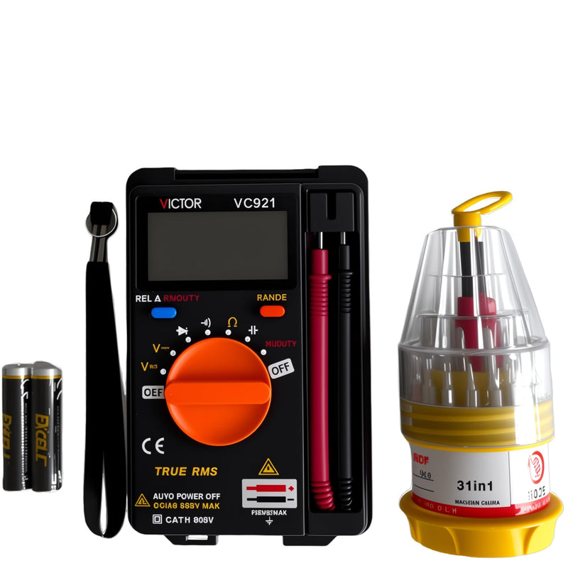[Australia - AusPower] - VC921 4000 Pocket Digital Multi Tester Multimeter Auto Range AC/DC Voltage/Capacitance Frequency/Resistance Diode 