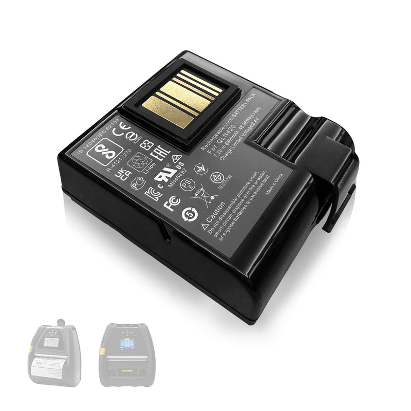 Replacement Battery for Zebra QLn420 ZQ630 Thermal Barcode Label Printer P1050667-016 BTRY-MPP-68MA1-01 P1040687 P1089760-002, etc.