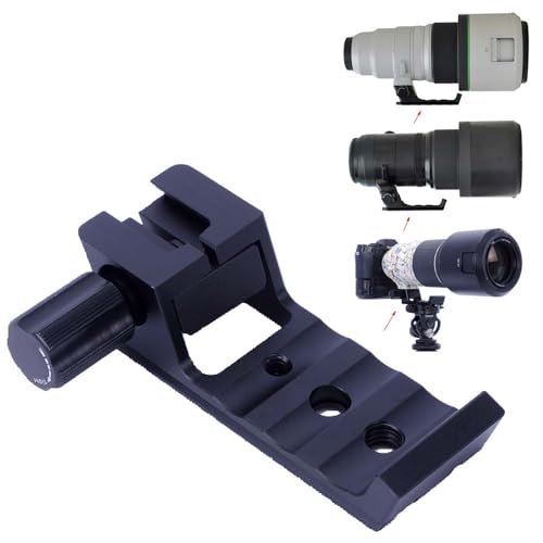 iShoot Tripod Mount Ring Base Lens Collar Foot Support Compatible with Fuji XF 150-600mm F5.6-8 R LM OIS WR, XF 500mm F5.6 R LM OIS WR & GF 500mm F5.6 R LM OIS WR, Arca-Swiss Fit Quick Release Plate