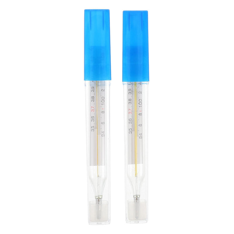 [Australia - AusPower] - Toyvian Accurate Temperature Adult, 2pcs Dual Scale Glass Temperature Measurement Tool for Home Use - Fast Reading 