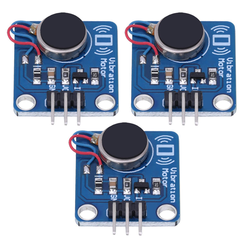 [Australia - AusPower] - 3Pcs Vibration Motor Module, DC5V 9000RPM DIY Motors Modules, PWM Control Vibration Motor Module for Vibration Sensing Interactive Product, Wearable Smart Device Reminder 
