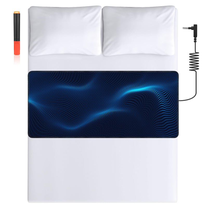 [Australia - AusPower] - Grounding Mat for Improved Sleep, Reduced Anxiety, Pain, Inflammation, Headache Relief, Balance. Grounded Therapy- (Black, (35 * 28 inch)) 