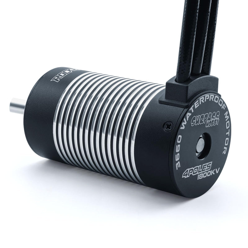 [Australia - AusPower] - SurpassHobby 3665 Brushless Motor 1800KV High Speed Waterproof Motor for Most of 1:10 Scale RC Truck On Road Off Road Car Update Parts 3665 motor 