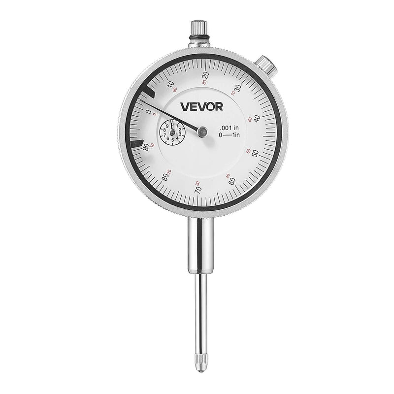 [Australia - AusPower] - VEVOR Dial Test Indicator, 0.001 inch Accuracy, 0-1 inch Measuring Range, Easy to Read Large Dial, Professional for Internal Diameter Measurement, Runout Detection, Flatness Inspection 