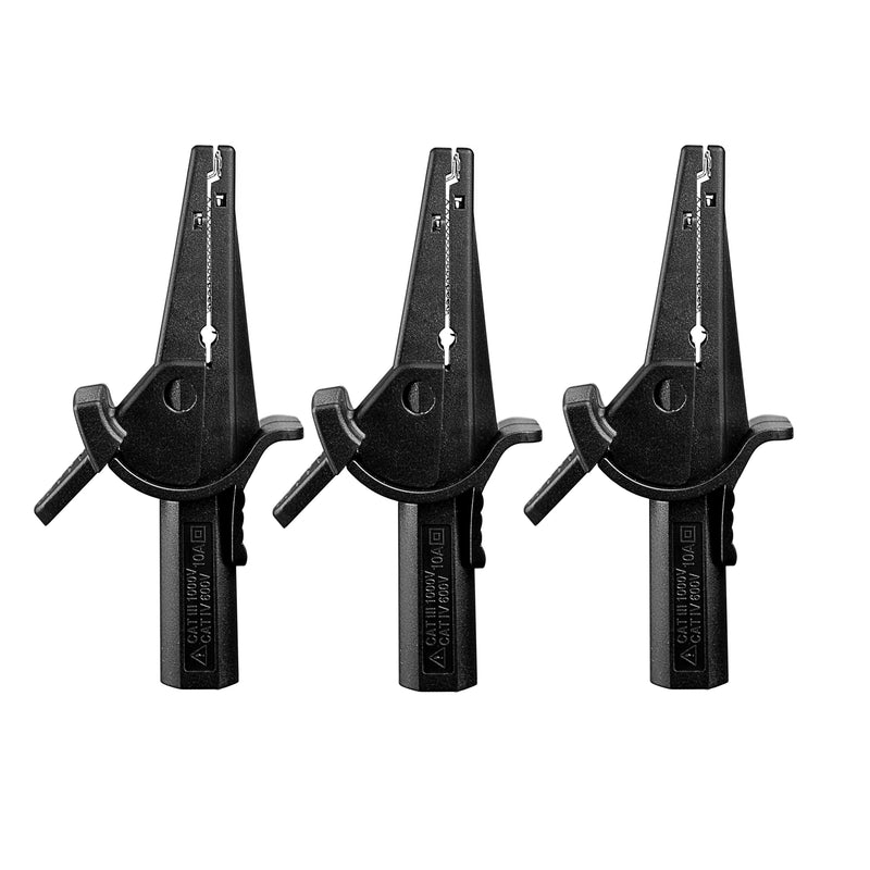 [Australia - AusPower] - ZIBOO AC285-3 Alligator Clips, Safety Alligator Clip Compatible with Fluke Phase Rotation Indicator use with TL222 and TL224 Test Leads ZIBOO AC285-3 