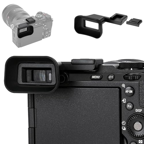 Extended A7CII A7CR Eyecup with Cold Shoe Mount & Hot Shoe Cap(Not for A7C) for Sony A7CII A7CR (Upgrade)