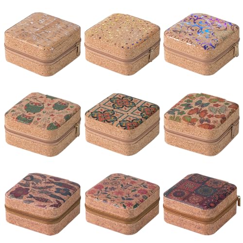 9 Pack Travel Jewelry Box Gifts for Pooja Jewelry Travel Case Box