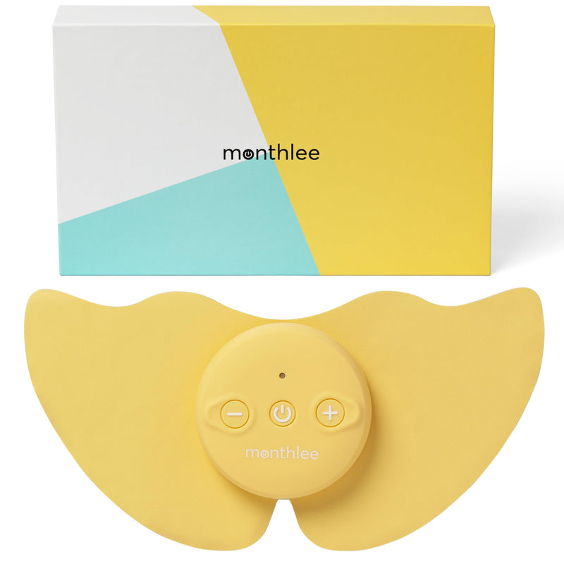 Wireless Tens Machine for Period Pain Relief & Endometriosis | Electric Rechargeable Tens Machine for Pain Relief | 6 Massage Modes 20 Intensity Levels for Relaxation (Yellow)