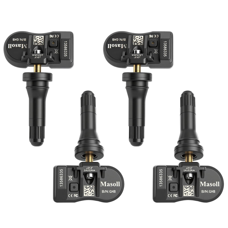 [Australia - AusPower] - Masoll TPMS Sensor for GM, Tire Pressure Sensor for Chevy Silverado Buick Cadillac GMC, 2026 New Upgrade Tire Pressure Monitoring Sensor 4-Pack, Dual-Antenna Design Tire Sensor 4 Sensors 