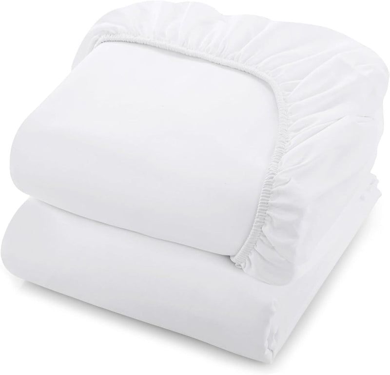 [Australia - AusPower] - Linteum Textile Supply Hospital Comfort Bundle - Blue Thermal Blanket 66x90 Inch (1-Pack) + White Classic Fitted Jersey Hospital Bed Sheets 36x84x16 Inches (2-Pack) 