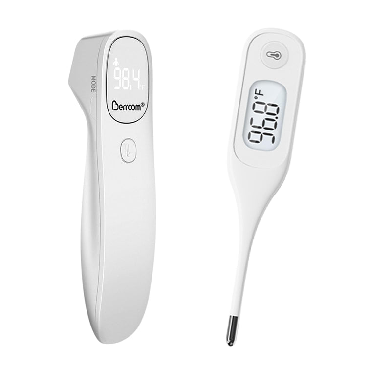 [Australia - AusPower] - [Value Bundle] Berrcom Forehead Thermometer JXB-311 & Berrcom Digital Thermometer for Adults and Kids DT101 