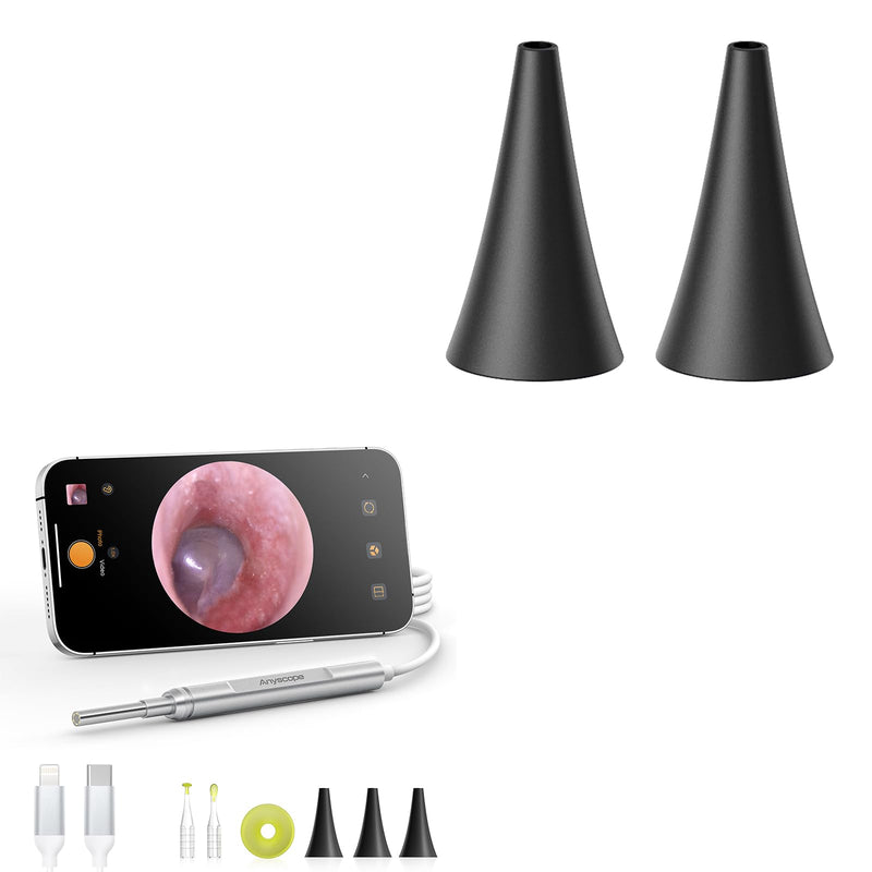 [Australia - AusPower] - Digital Otoscope Compatible with iPhone and Android Devices,AnyScope Ear Specula Set 