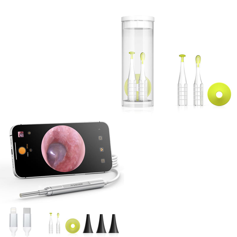 [Australia - AusPower] - Digital Otoscope Compatible with iPhone and Android Devices, Ear Pick for Digital Otoscope with Light 