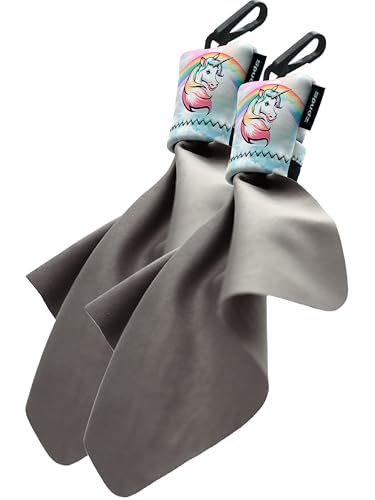 SPUDZ Ultra Microfiber Lens Cleaner – Clip-On Pouch, Washable – for Binoculars, Scopes, Glasses, Screens |Unicorn Pastel, 6 x 6 Inch (2-Pack) 6 x 6 Inch (2-Pack) Unicorn Pastel