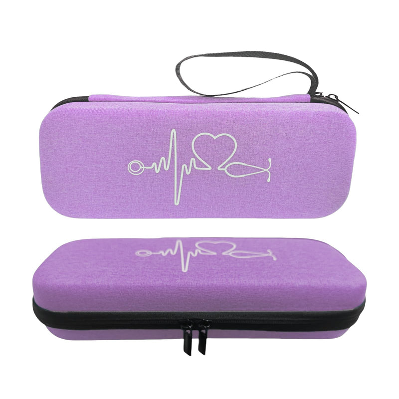 [Australia - AusPower] - Stethoscope Storage Case for 3M Littmann Classic Diagnostic Stethoscope. Compatible with Littmann Cardiology Stethoscopes, The Perfect Accessory for Medical Students and Nurses(Purple) 