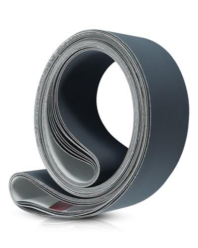 GUZIKO 2x72 inch sanding belts, 8-pack for metal, glass, and stone finishing