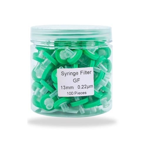 Deschem 13mm 0.22um glass fiber syringe filter, 100-piece box