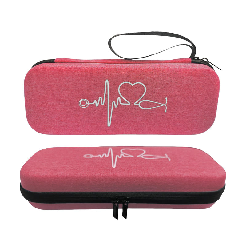 [Australia - AusPower] - Stethoscope Storage Case for 3M Littmann Classic Diagnostic Stethoscope. Compatible with Littmann Cardiology Stethoscopes, The Perfect Accessory for Medical Students and Nurses(Red) 