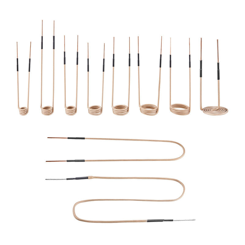 VEVOR 10-Piece Magnetic Induction Heating Coil, Mini Heating Coils Set with Flexibility & Long Life for Removing Rusty Screws & Nuts, 8 Coils + 1 U-shaped + 1 Free Shape
