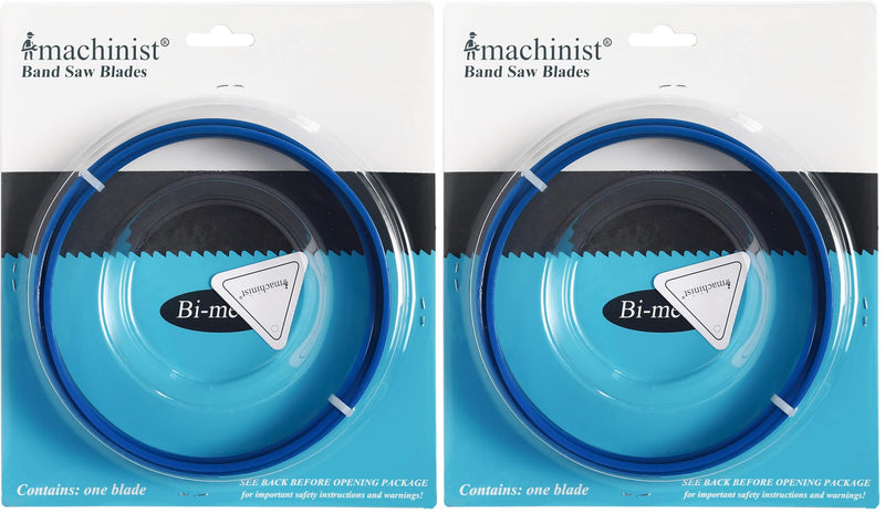 Imachinist S56341214 Bi-Metal Bandsaw Blades 1440mm (56-3/4") x 13mm (1/2") x 14TPI for Soft Ferrous Metal (Pack of 2) 14TPI (Pack of 2)