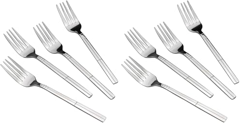 Saedy 12 Piece Dessert Forks, Stainless Steel Salad Fork Set (Pack of 2) dessert forks (Pack of 2)