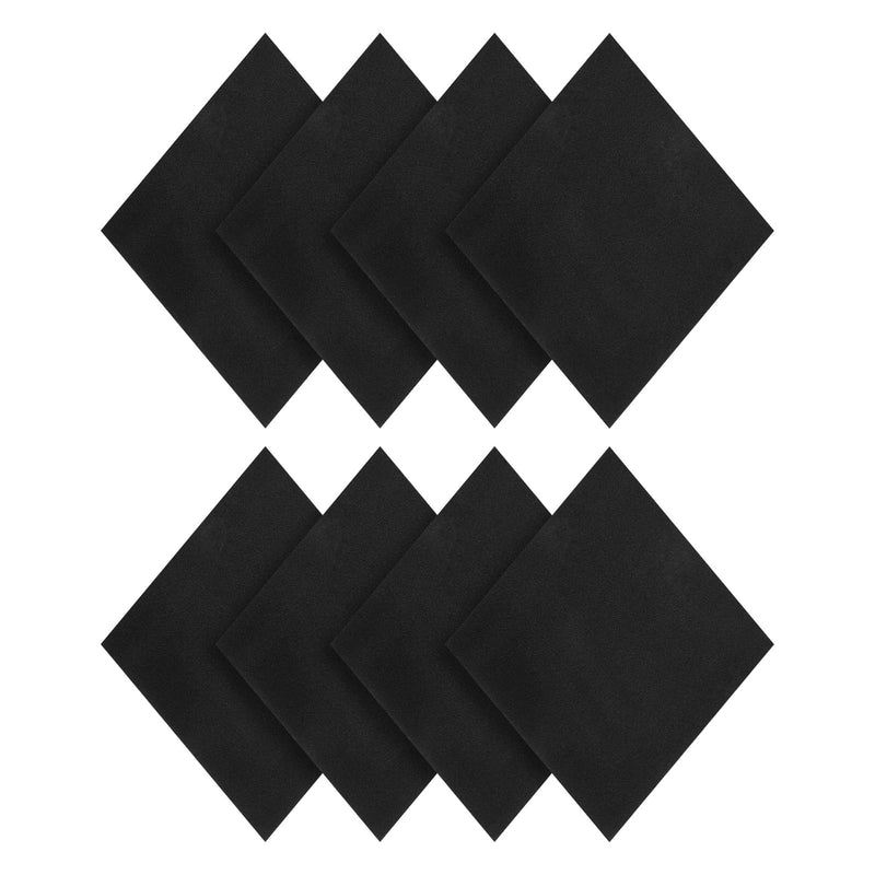 PATIKIL Adhesive Foam Padding, 8pcs 6"x6"x1/8" Closed Cell Foam Sheet Neoprene Rubber Self Stick Anti-Slip Pads for Furniture Cars Speakers Keyboards Door Frame Gaps, Black 6x6x1/8 inch 8