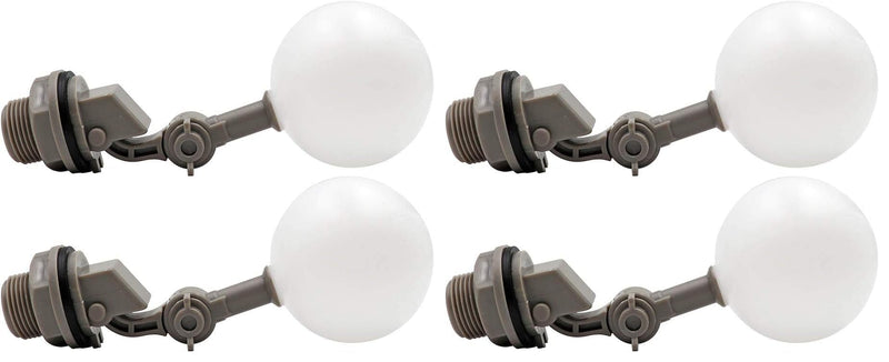 2 Pcs Float Valve 1/2 or 3/4 Water Float Valve with Adjustable Arm Automatic Fill for Livestock Water Tank Fountains (3/4 Inch) (Pack of 2) 3/4 Inch (Pack of 2)