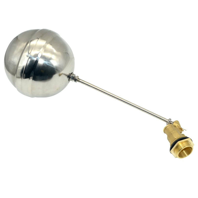 VARMHUS 304 Stainless Steel Male Thread Float Ball Valve, Brass Automatic Water Level Control for Stock Tank, Pool, and Water Tank Applications (1inch) 1inch