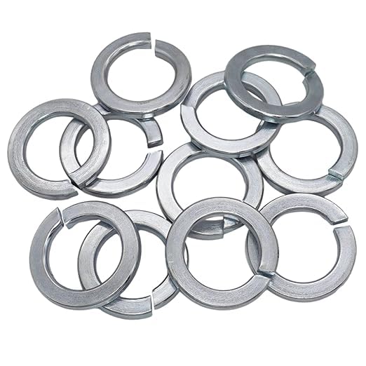 (Pack of 30) Zinc Plated DIN127 Spring Lock Washers 0.87" (M22), Metal Washers, Spring Split Lock Washers 0.87" (M22)