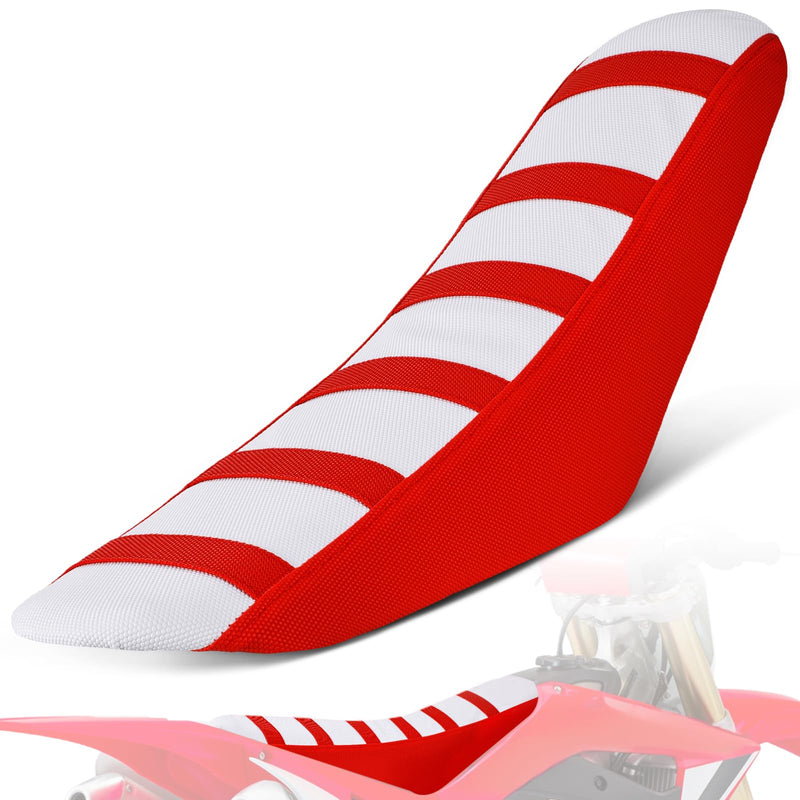 Universal DirtBike Motorcycle Seat Cover Particle Surface Red - for Most Dirt Pit Bike Motocross Off Road Enduro|Soft|Non-Slip|Weather-Resistant|Durable Design|Precise Fit