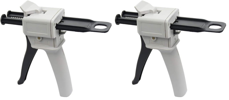 Dispenser Gun, 50ml Dispensing Gun Kit Impression Mixing Dispensing Dispenser AB Gun 1:1/1:2 (Pack of 2) 7 x 4 x 2 inches (Pack of 2)