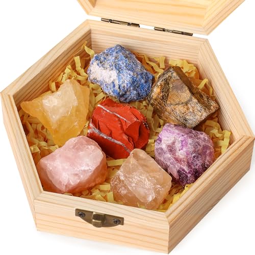 7Pcs Crystals and Healing Stones, Real Healing Crystals 7 PC