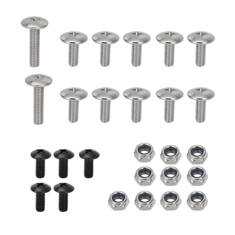 [Australia - AusPower] - Motoparty for Any Year Yamaha Banshee 350 for YFZ350 1987-2006 Fender Bolt Screw Nut Set 27 Pcs 